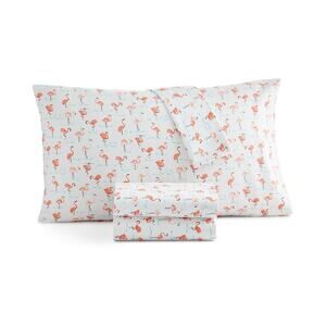 Martha Stewart Collection Home Design Flamingo Microfiber Twin 3-Pc Sheet Set
